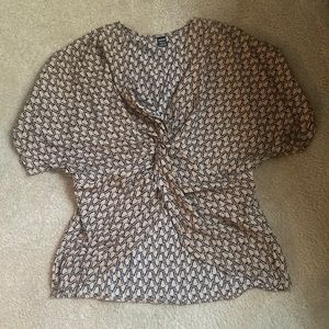 Brown and black shein large shirt